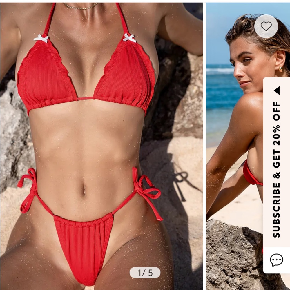 Red bikini